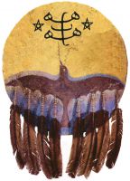 studio1world bahai inspired art - Native American Baha`i Art Print